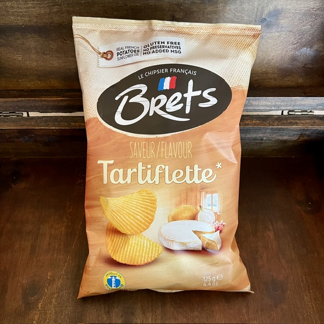 Kartoffelchips mit Tartiflette, geriffelt, Brets, 125g - NEU !