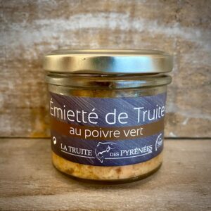 Forellen-Rillette mit grünem Pfeffer, La Truite des Pyrénées, 90g