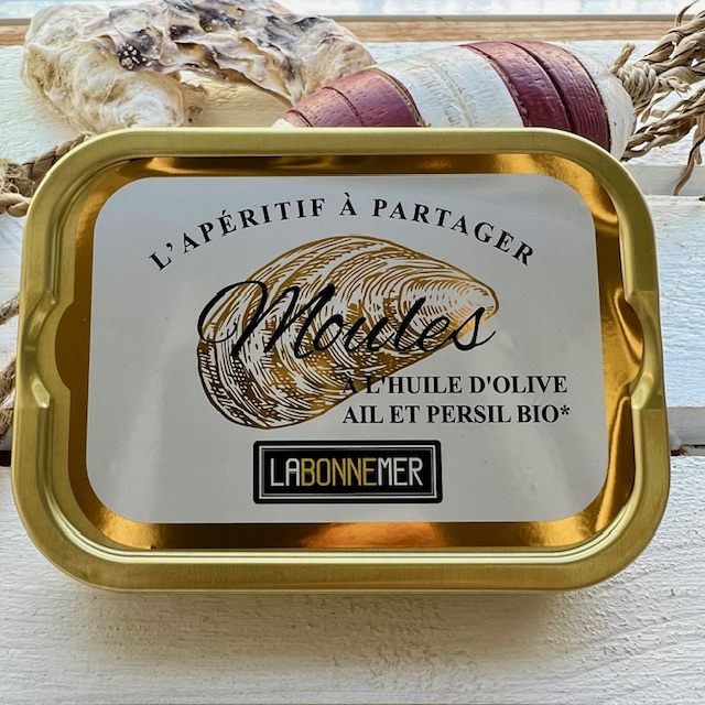 Muscheln mit Bio-Knoblauch & Bio-Petersilie La bonne mer, 100g - NEU !