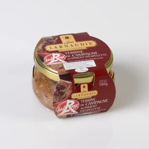 Landterrine "Terrine de Campagne" mit Piment d'Espelette Label Rouge, Jean Larnaudie, 180g