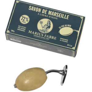 Drehseife inkl. Wandhalterung aus Messing, Marius Fabre, 290g