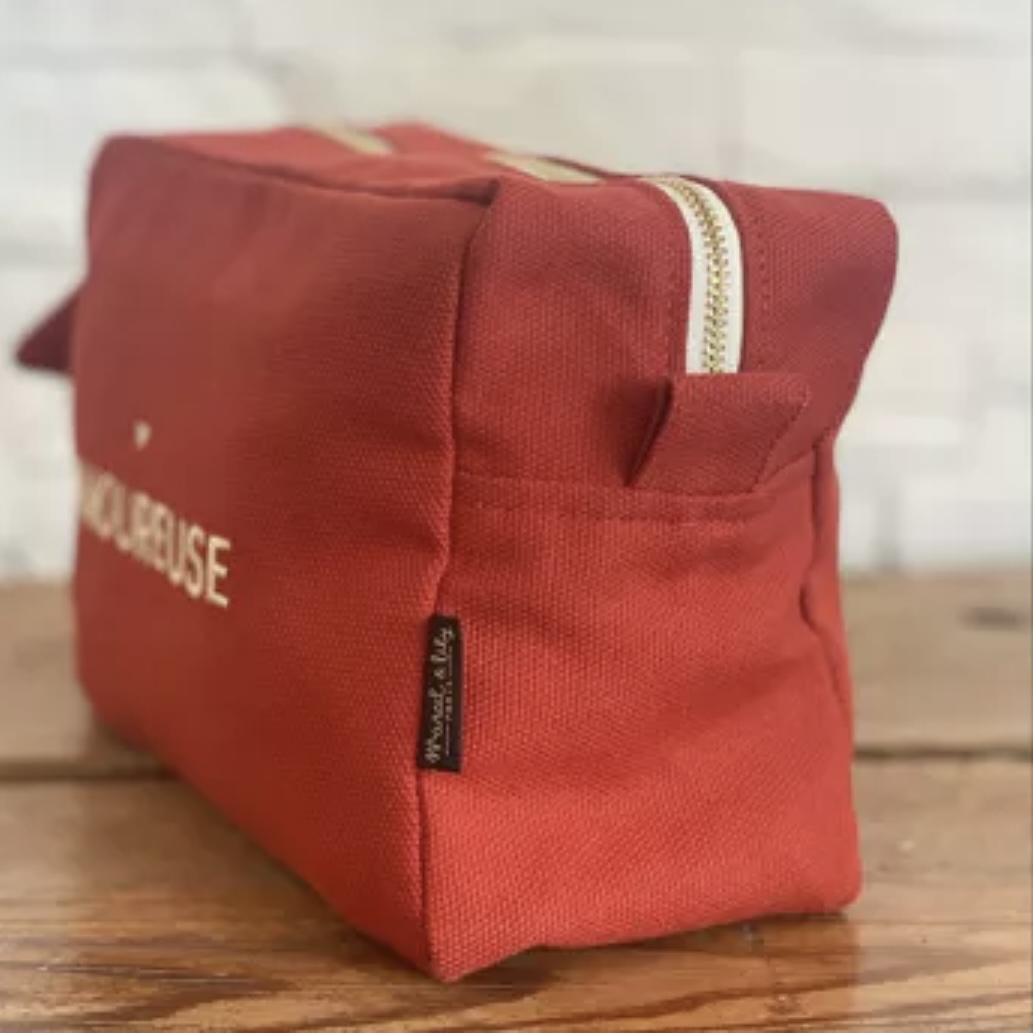 Kulturtasche "amoureuse", 100% Baumwolle, Marcel & Lily, 23x15x10 cm