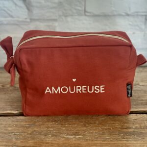 Kulturtasche "amoureuse", 100% Baumwolle, Marcel & Lily, 23x15x10 cm