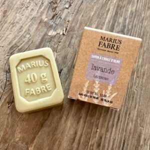 Mini-Olivenölseife in schöner Papierverpackung, Lavendel, Marius Fabre, 40g