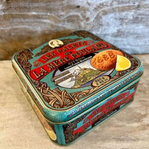 Butterkekse mit Zitrone und nostalgischer Metallbox "Palets citron", La Mère Poulard, 250g