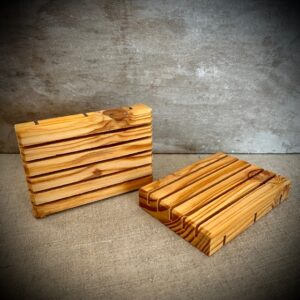 Seifenschale/Seifenträger aus Douglasienholz, Naturayl, 11x8 cm