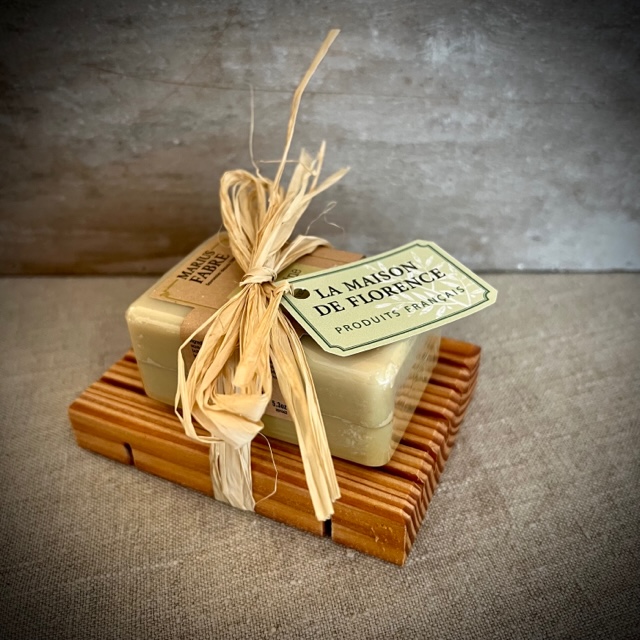 Seifenschale/Seifenträger aus Douglasienholz, Naturayl, 11x8 cm