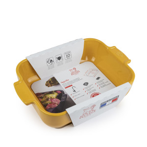 Peugeot Auflaufform25cm Safrangelb-Appolia-mit Label