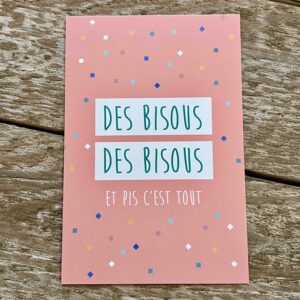 Postkarten "Küsse, Küsse und das ist alles", Les Éditions de Mai, 15x10cm