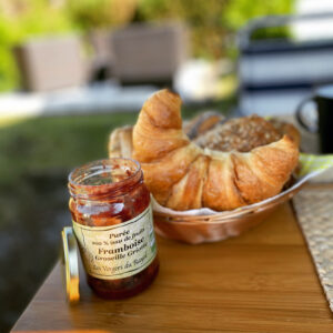 Bio-Fruchtpüree aus Himbeeren, Johannisbeeren und Sauerkirschen, ohne Zusatz von Zucker, Les Vergers du Rayol, 320g