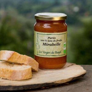 Bio-Fruchtpüree aus Mirabellen, ohne Zusatz von Zucker, Les Vergers du Rayol, 320g