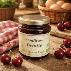 Konfitüre, Bio, Sauerkirschen (Griotte), Les Vergers du Rayol, 320g – NEU !