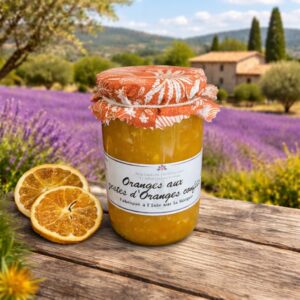 Konfitüre, Orangen mit kandierten Orangenzesten, Nos Saveurs Provençales, 345g - NEU!