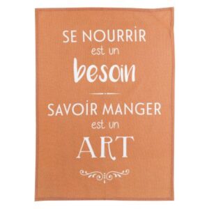 Geschirrtuch "Savoir manger", Winkler, 50x70cm - NEU !