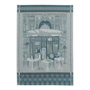 Geschirrtuch Jacquard "bistrot bleu de Paris", Winkler, 50x70 cm - NEU !