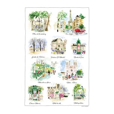 Geschirrtuch "Paris scénettes", Winkler, 48x72 cm - NEU !